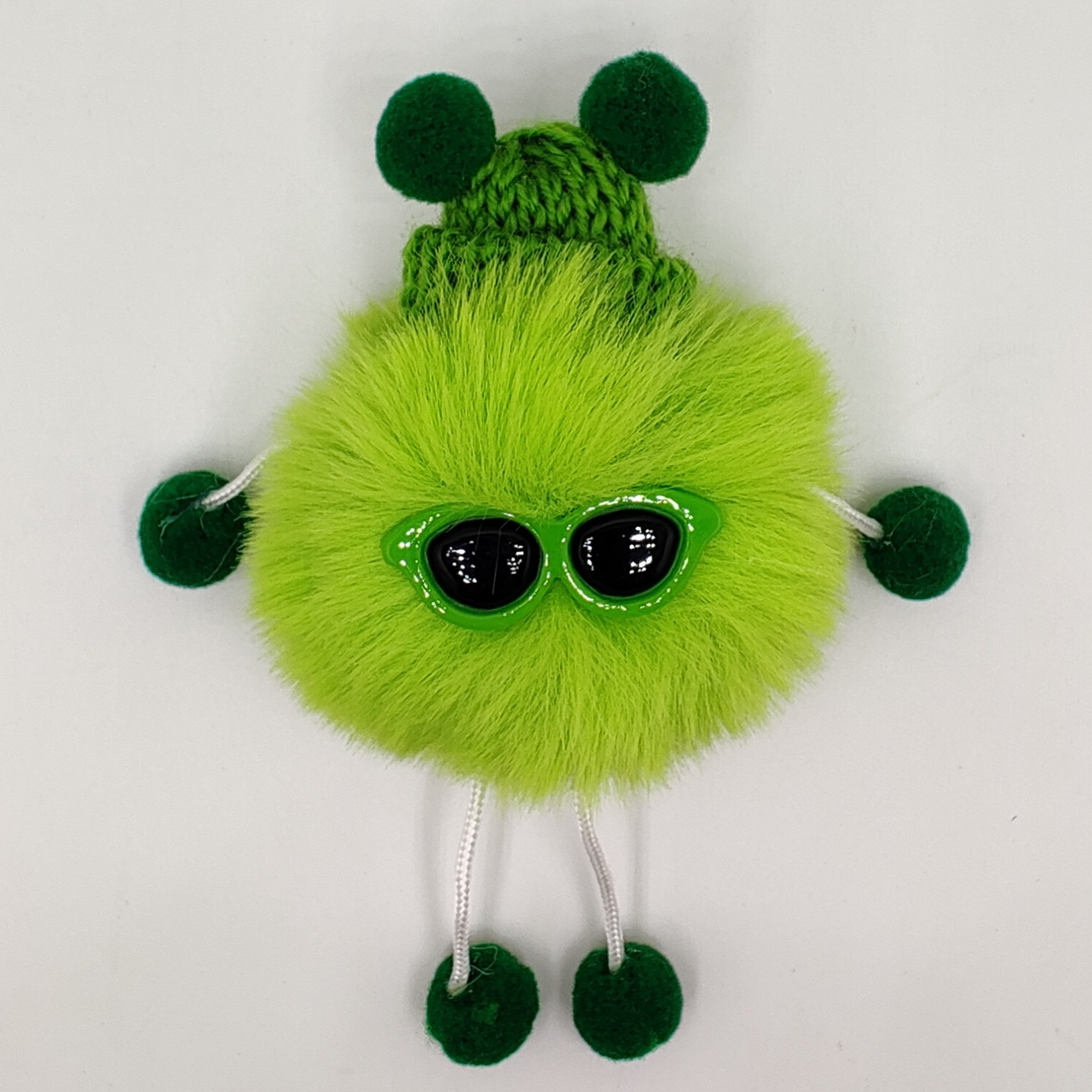 仿獭兔毛小煤球ins精灵可爱毛绒公仔煤球挂件钥匙扣包挂饰小禮物