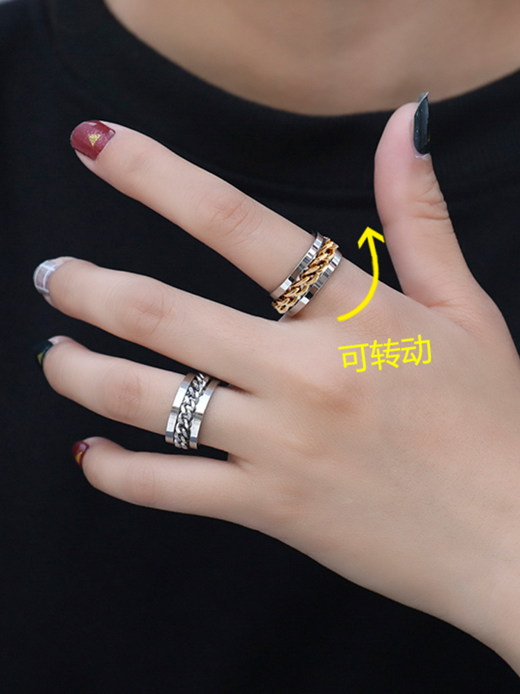 可以开啤酒瓶盖神器戒指个性开瓶器男潮钛钢女ins潮情侣时尚对戒