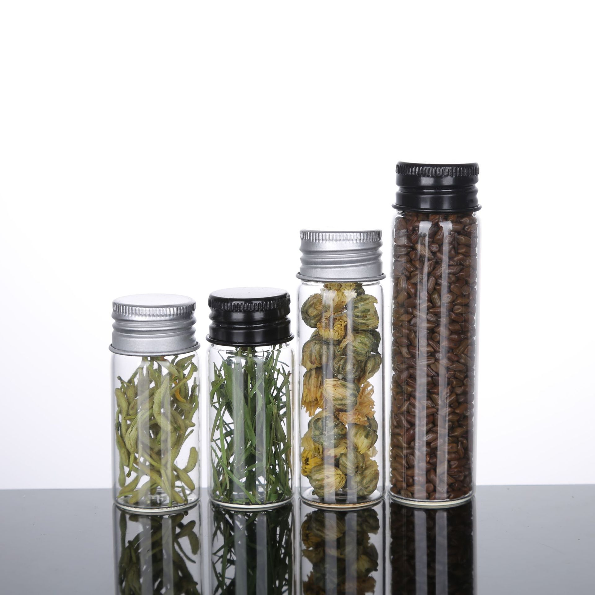 10ml小玻璃瓶子 螺口铝盖管制瓶 藏红花包装瓶 喜糖食品瓶 虫草瓶