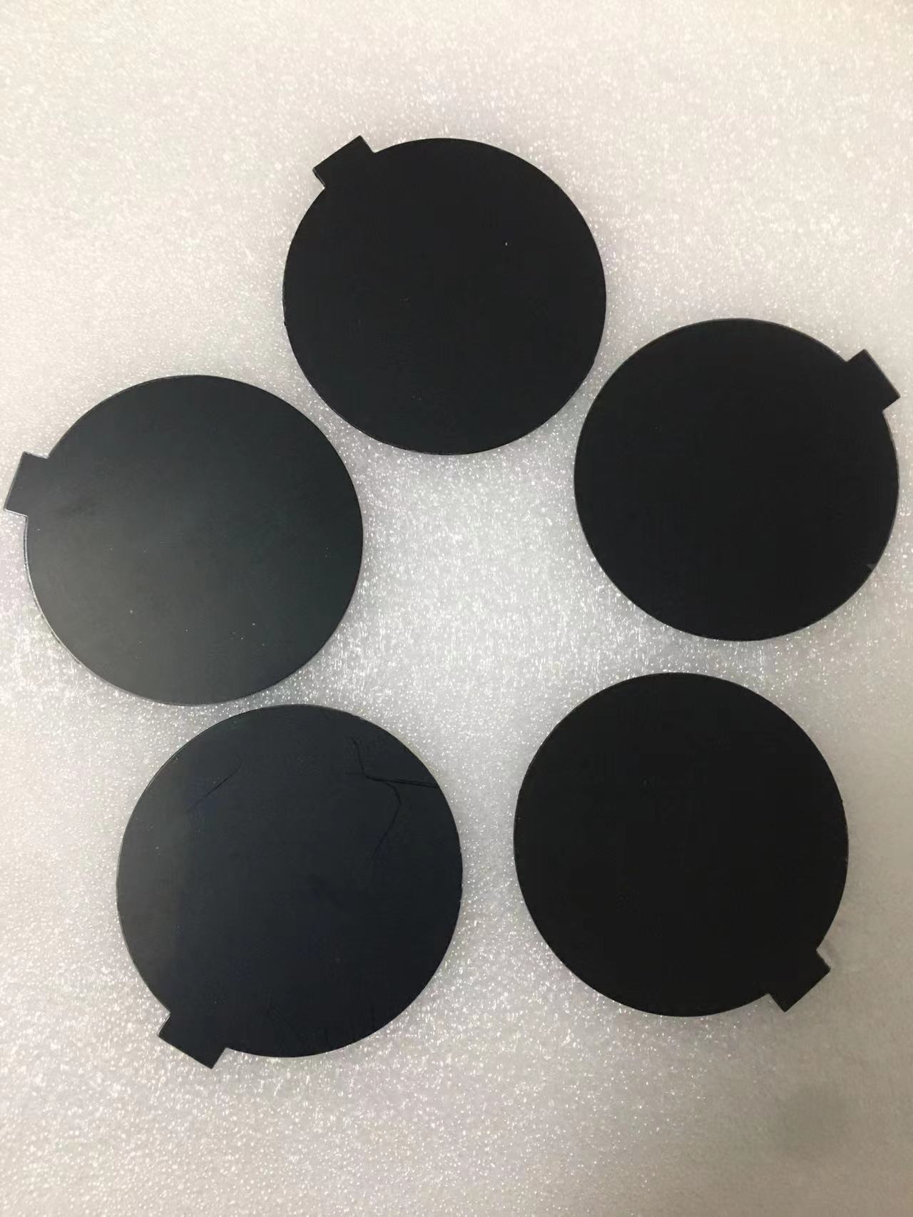 硅胶黑色脚垫圆形方形脚垫硅胶垫磨砂黑色网格胶垫