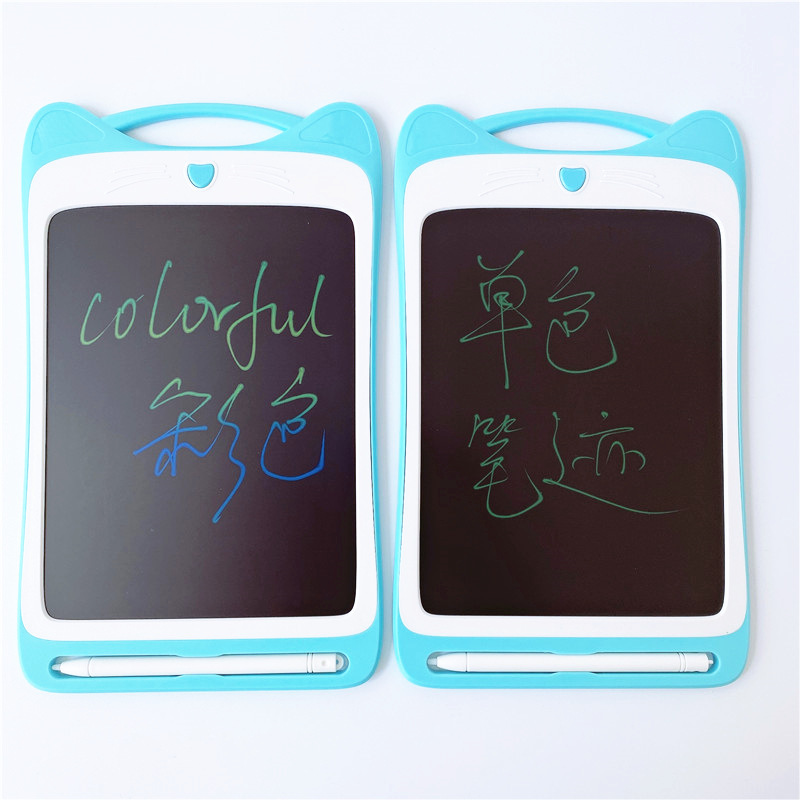 9-Inch LCD Handwriting Board LCD Electric Blackboard Cat Ears Highlight Color Coarse Handwriting Children Cartoon Graphics Tablet