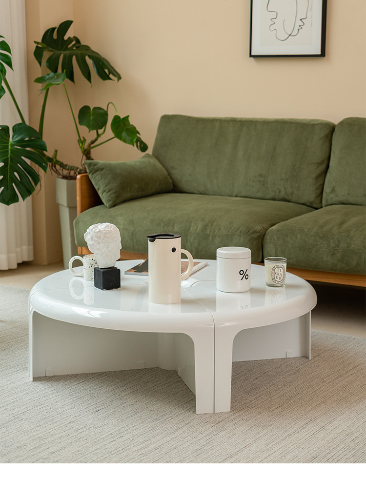 ins风儿童茶几网红茶几中古ins创意组合拼接边几北欧小户型家用圆