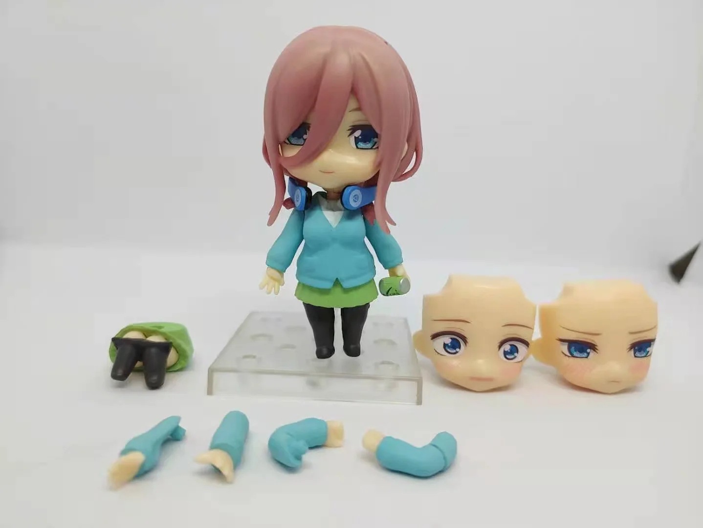 美少女 五等分的花嫁 q版粘土人1306#中野三玖 公仔摆件 盒装手办