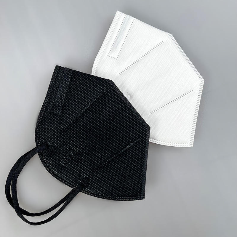 现货五层黑色kn95口罩含熔喷布工业防尘防雾霾一次性n95口罩mask