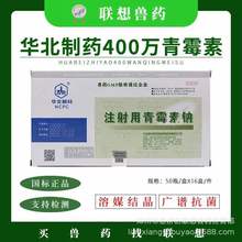 注射用400万单位青霉素钠 华北制药 50支/盒  16盒/箱 兽用