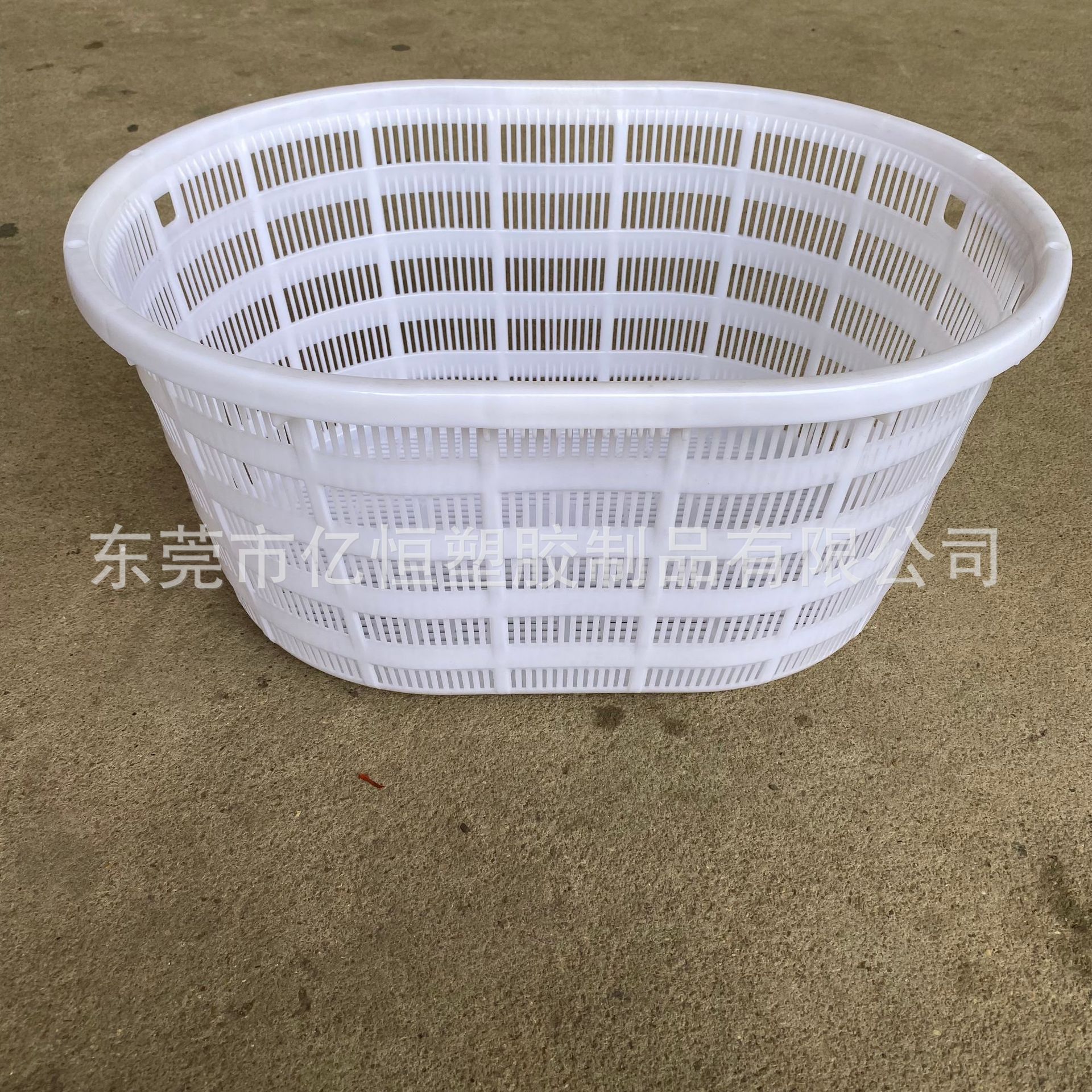 可套堆叠式渔筐 鱼船收纳塑料鱼筐 生蚝牡蛎虾周转框 果蔬圆箩