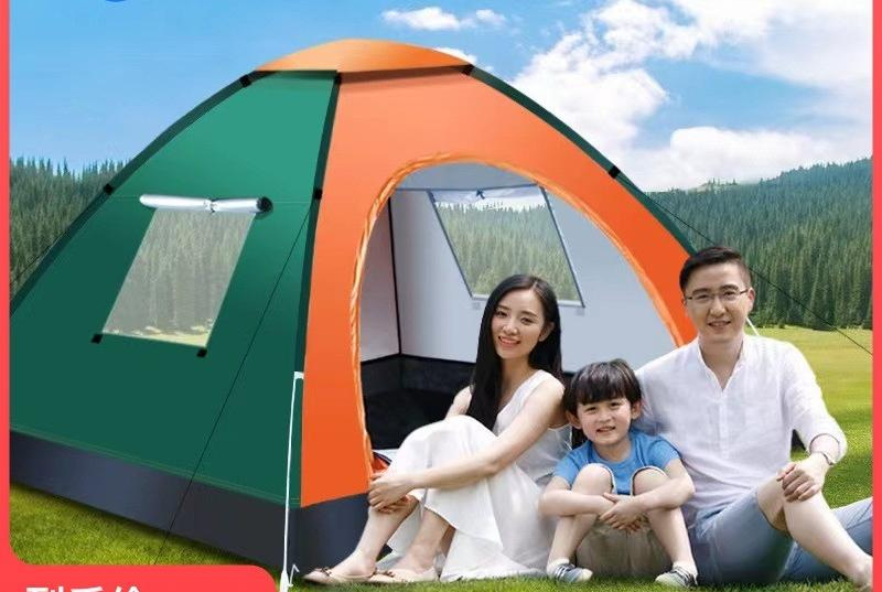 Tent Outdoor 3-4 People Automatic Thickening Tents 2 People Single Double Folding Outdoor Camping Portable Tents