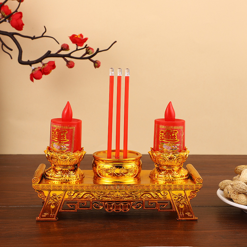 新品上市 电子蜡烛灯 供佛摇摆动用品财神供灯电子香烛