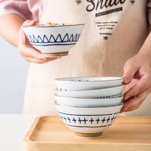 日式和风家用手绘复古陶瓷甜品饭碗小碗沙拉碗汤碗面碗餐具