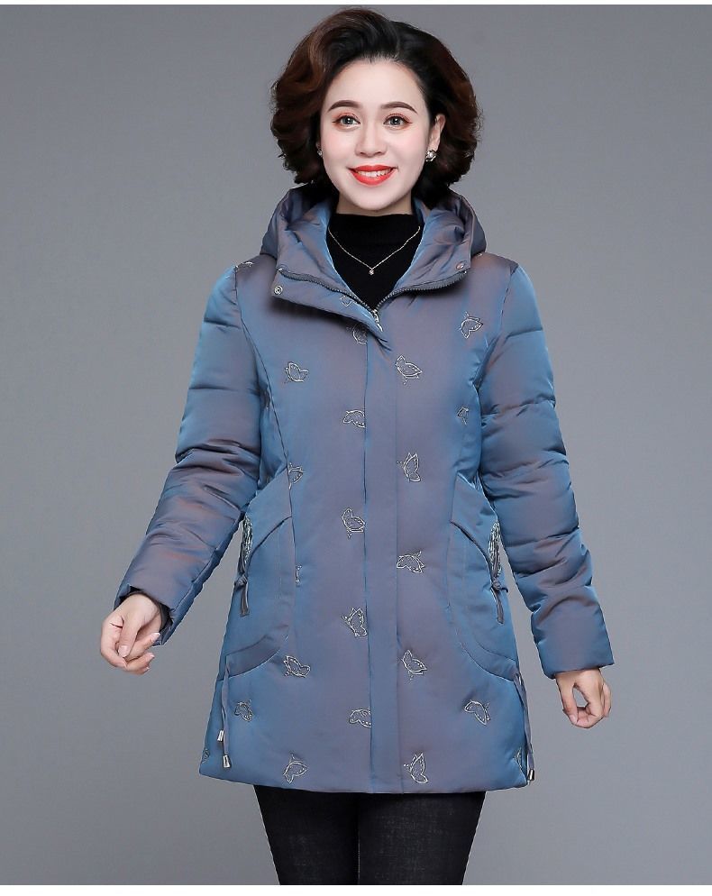 棉服女装2020新款冬天棉袄子外套女士中老年妈妈装老人棉衣服洋气