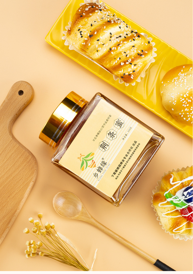 荆条蜜瓶装500g深山荆条花蜂蜜成熟蜂蜜 荆花荆条蜜1斤