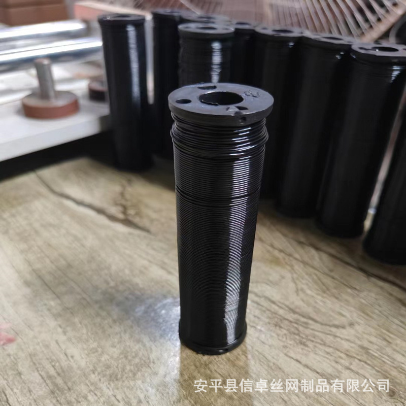 22#20#半磅黑色小轴烤漆丝捆扎丝绑扎丝-阿里巴巴