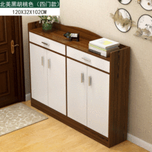 钢制鞋柜家用门口外楼道入户门铁皮鞋架大容量收纳防尘金属玄关柜