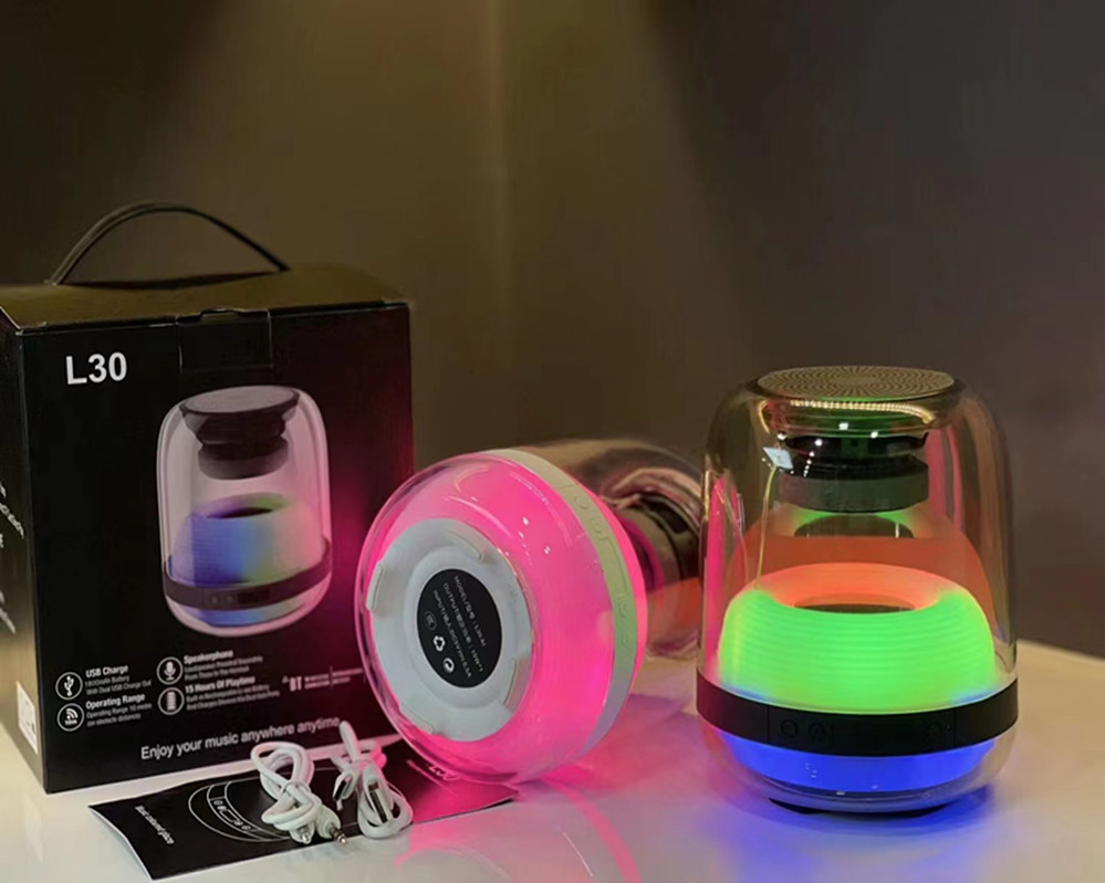 Haman Crystal 4 Generation Bluetooth L30 Speaker Soundsticks4 Household Desk Colorful Luminous Transparent Audio