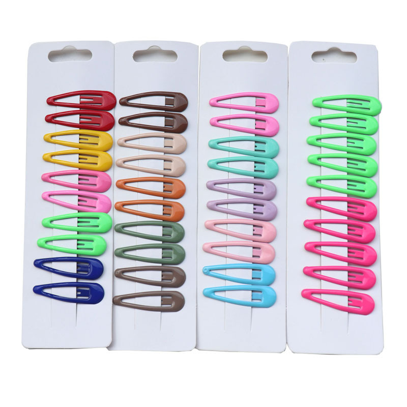 Simple Color Children Barrettes Water 5cm Dripping Oil Hair Clip Candy Color BB Clip Bang Side Clip Hair Clips Hair Accessories