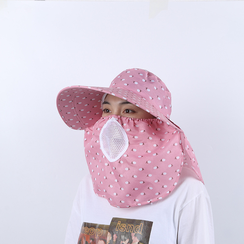 Spring and Summer New Sun Hat for Women Sun Protection Hat Shawl Hat Cover Face Neck Protection Tea Picking Hat Cycling Summer Hat