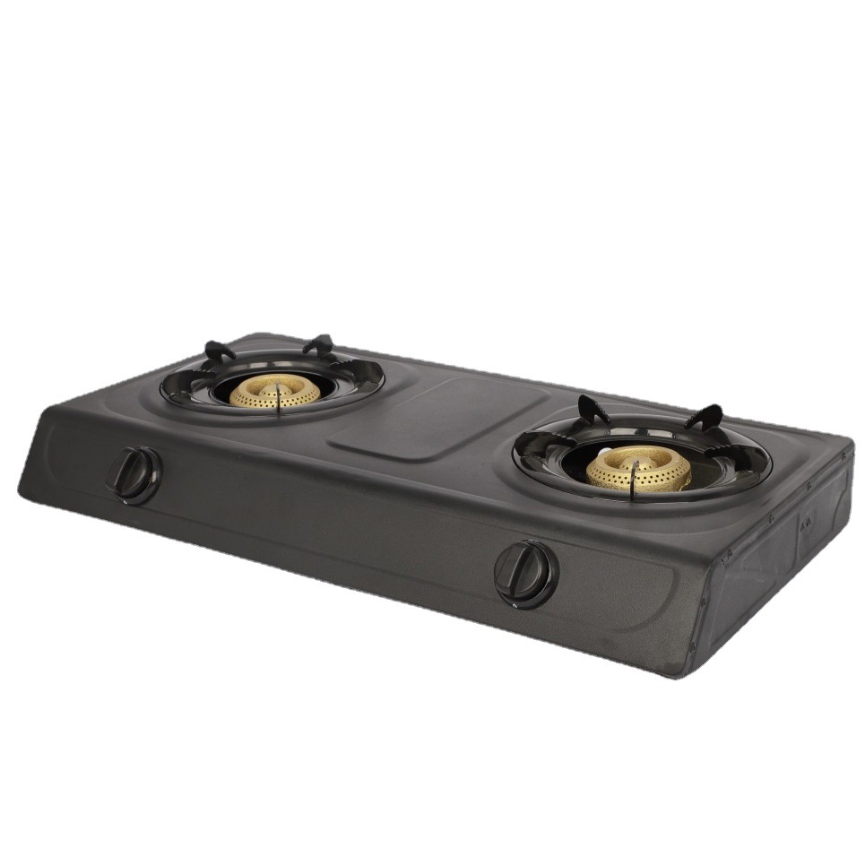 厂家直销不沾油 黑色双灶黄色蜂窝 灶燃气灶液化家用炉灶批发