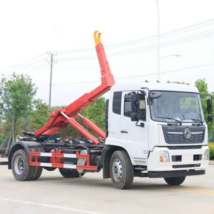 东风天锦套臂垃圾车 12方建筑垃圾大型勾臂车工厂现货-阿里巴巴