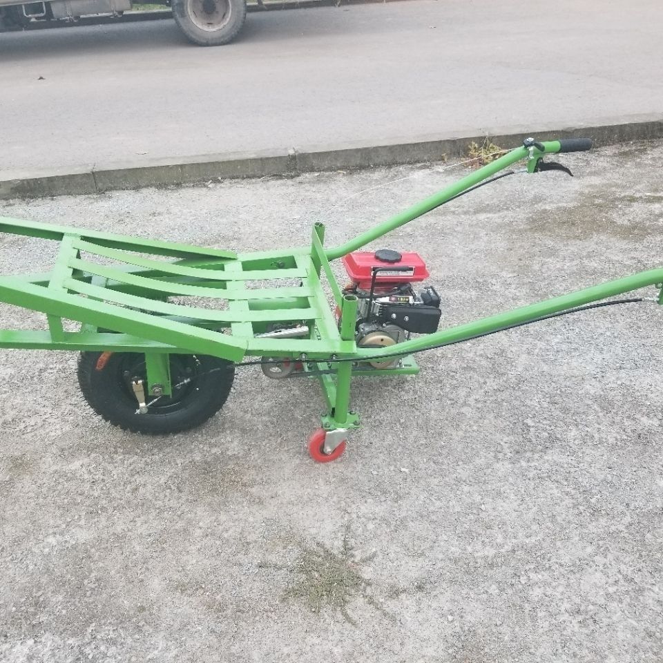 电动鸡公车爬坡果园运输农用装载爬山虎手推独轮车拉砖混泥土斗车