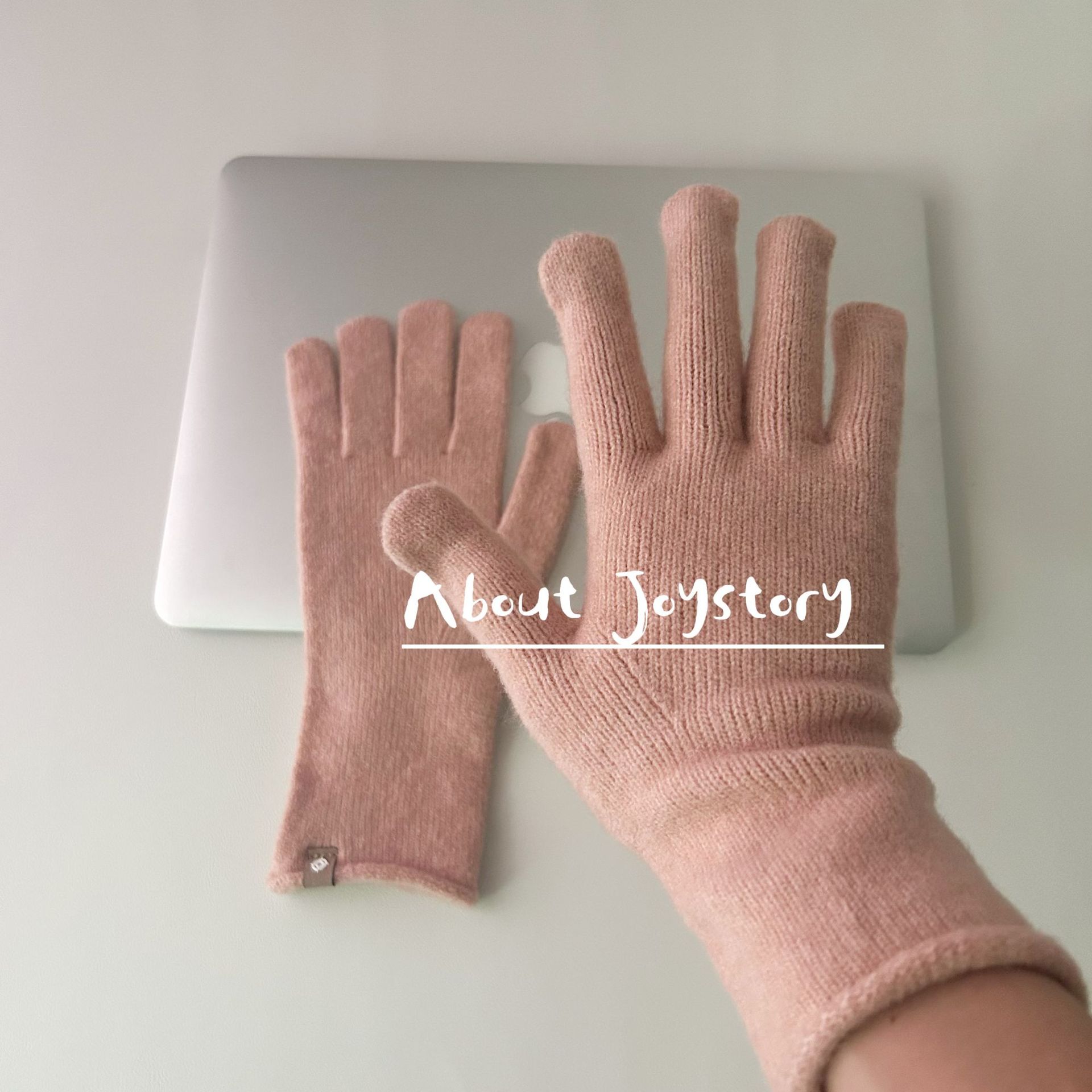 South Korea Dongdaemun Thermal Knitting Knitting Wool Gloves Female Autumn and Winter Open Finger Touch Screen Cold-Proof Warm Green Female