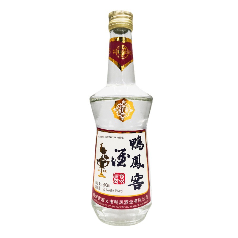 贵州鸭凤窖白酒 53度浓香型白酒 一件12瓶 简装白酒 价格实惠