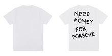 Need Money Vintage T-shirt funny Japan anime Cotton Men T sh