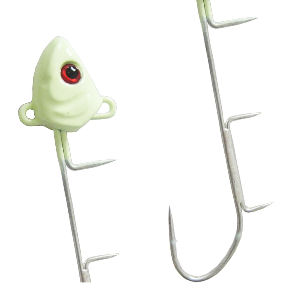 厂货批发9cm刀鱼钩带背刺带鱼铁板钩刀鱼天亚钩活鱼路亚铅头钩