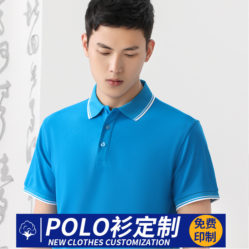 Short-Sleeved Lapel Polo Shirt Custom Work Clothes Printed Logo Advertising Shirt Corporate Clothes Cultural Shirt Sports Clothes Embroidery