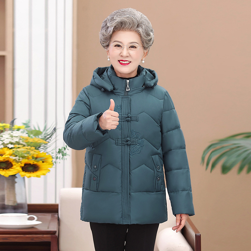 2022秋冬新款棉衣女奶奶装中老年人冬装棉服女外套妈妈衣服老太太
