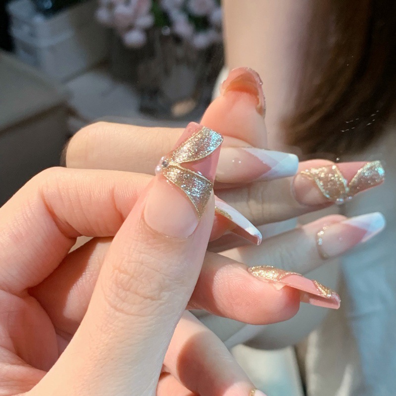 Wear Armor Nail Sticker Wear Finished Bride Pregnant Women Can Use High-Grade Sense Small White Short Mid-Length Nail Tip