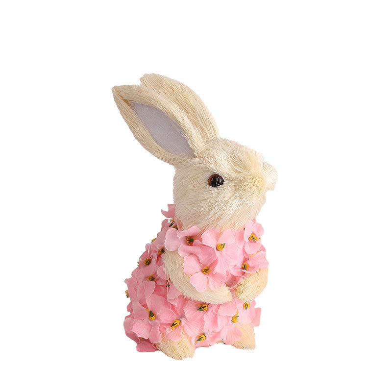 Cross-Border New Easter Decorations Papyrus Cute Easter Rabbit Home Party Desktop Ornaments