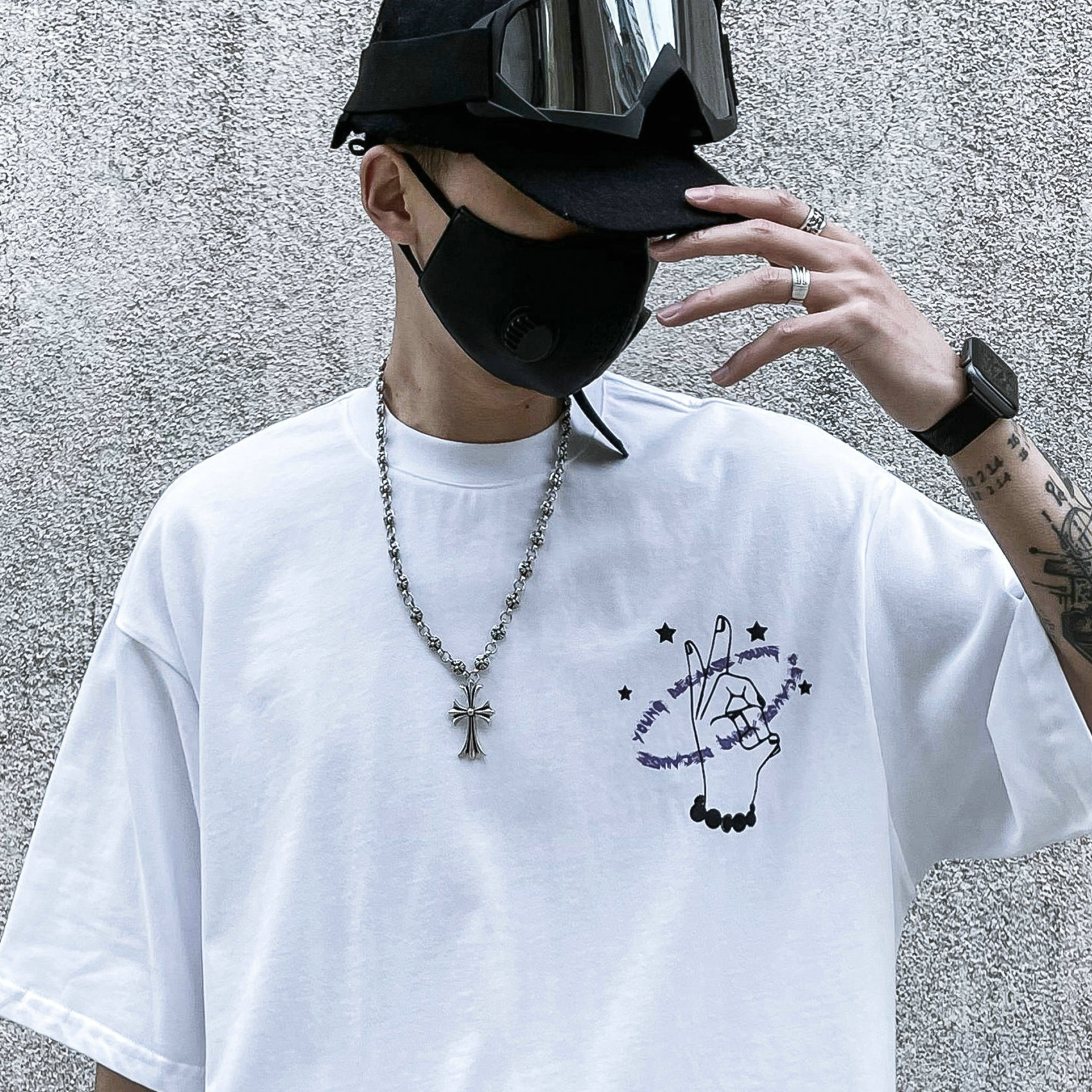 原创男装潮牌vintage短袖宽松男t恤重磅纯棉夏季上衣-阿里巴巴