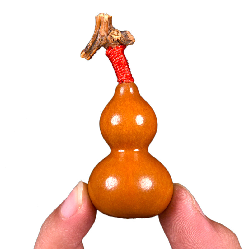 批发葫仙天然小葫芦迷你手把件文玩手捻把玩草里金烫烙画包浆摆件