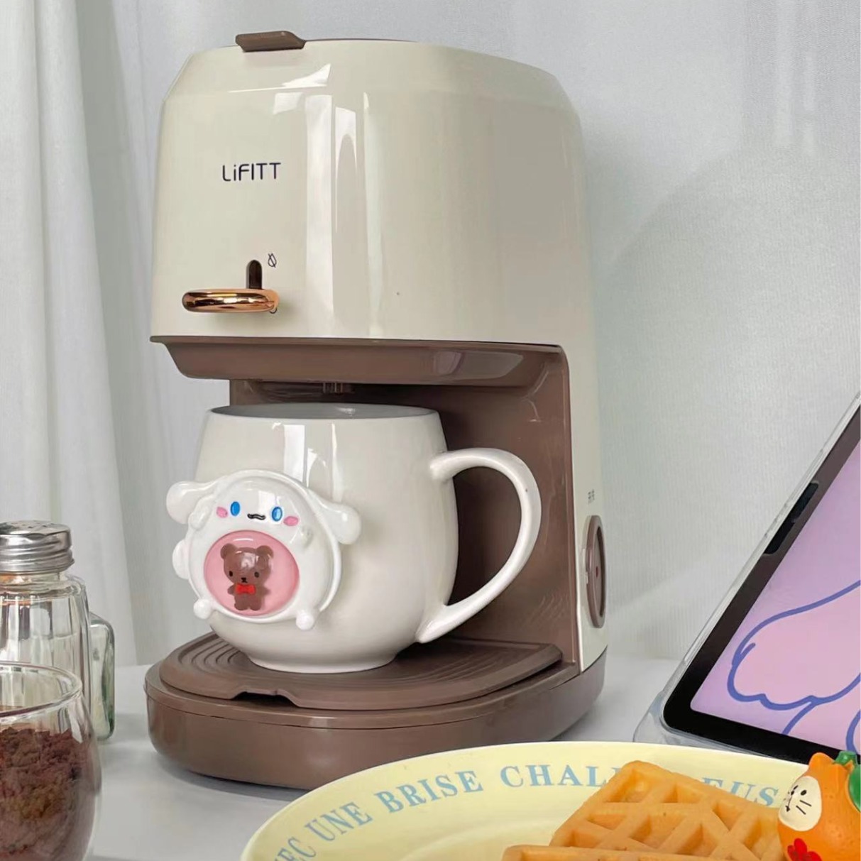 乐斐滴漏式咖啡机家用小型全自动办公室冲泡美式滴滤式煮咖啡壶