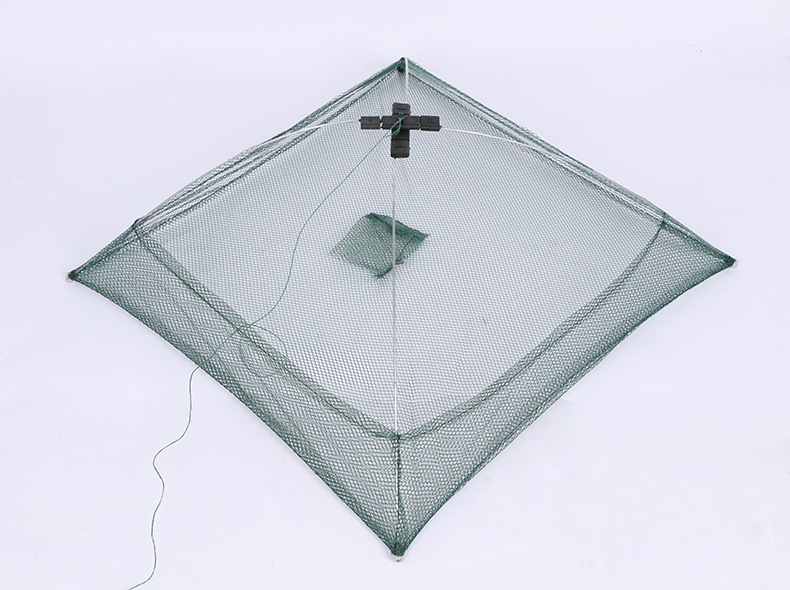 搬网开放式折叠鱼网虾网敞口网 抽拉式搬网 搬筝 方形抬鱼网 挑网