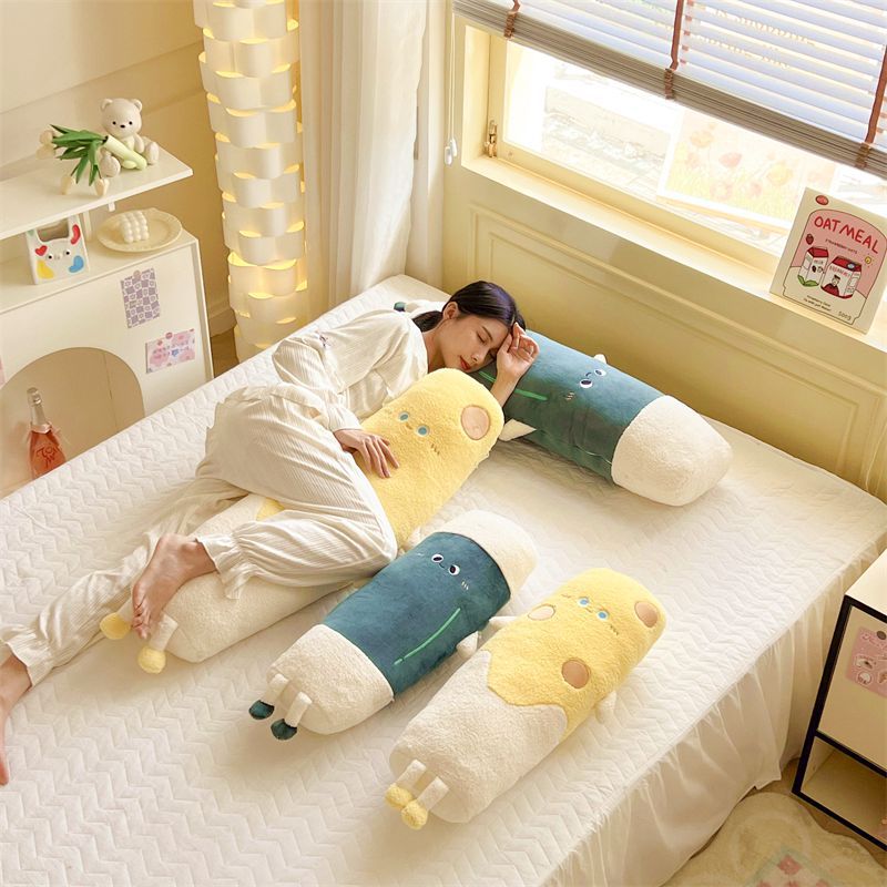 艾斯德卡通奶酪棒长条抱枕女生睡觉可爱床上夹腿侧睡专用枕头靠枕