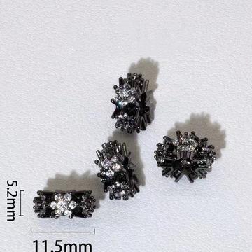 高保色武士枪黑色星星隔珠锆石桶珠水晶手串diy手链配饰-阿里巴巴