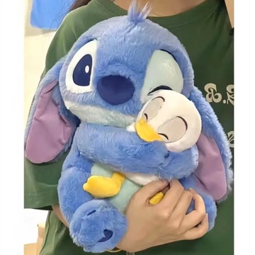 抱抱鸭史迪仔公仔长毛绒玩具儿童搂抱安抚布娃娃外贸批发礼物抱枕
