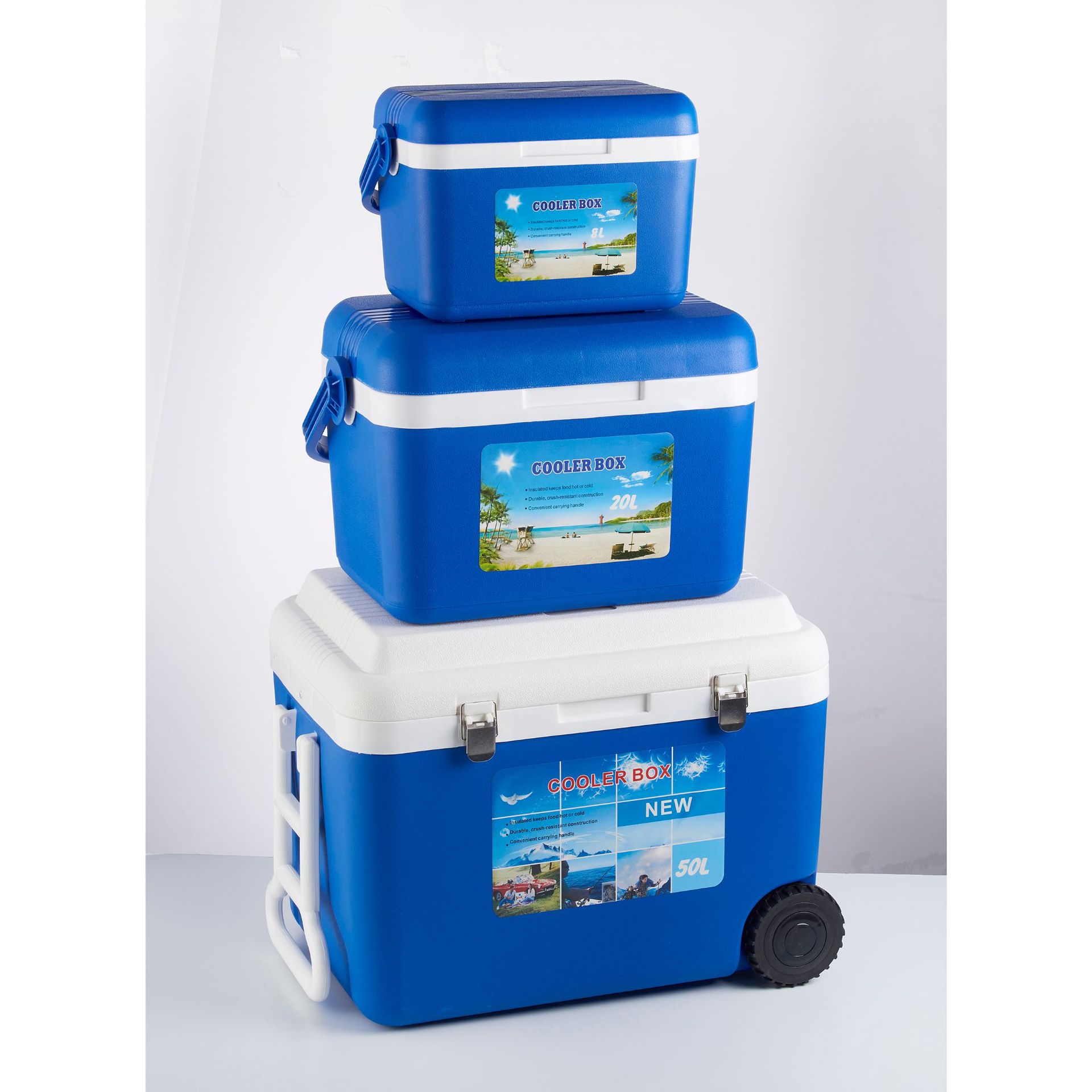 8L+20L+50L出口保温箱套装冷藏箱礼品定 制美国非洲热销