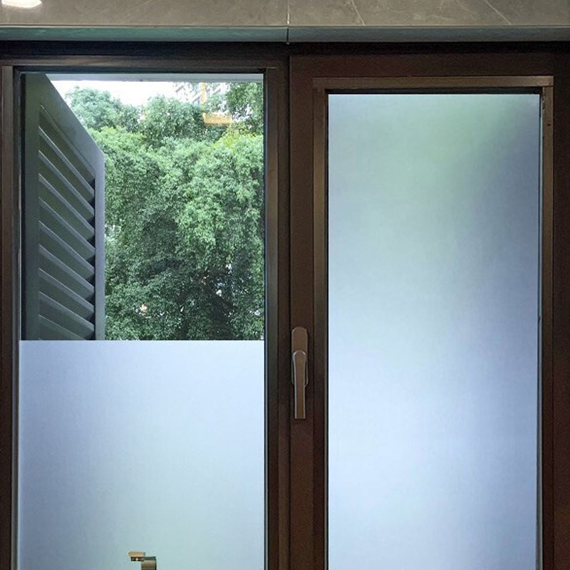 磨砂玻璃贴纸透光不透明卫生间窗户贴膜防窥防走光遮光窗膜静电贴