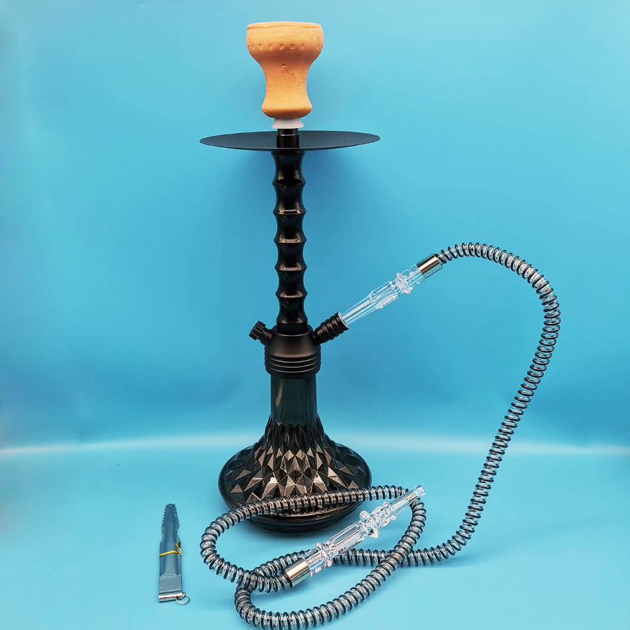 阿拉伯水烟壶单管亚克力水烟壶套装hookah shisha软管陶瓷碗配件