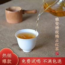 雅安梅占金骏眉红茶批发23年特级工夫红茶单芽蒙顶山茶厂川红工夫