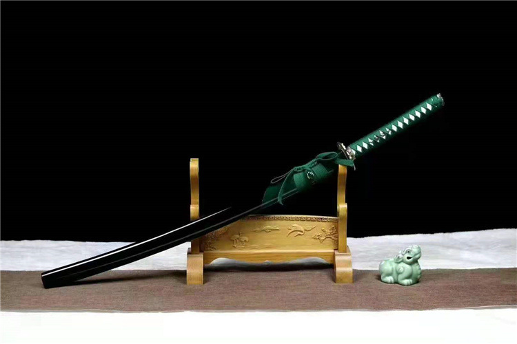 鬼面将军日本居合道刀剑拔刀剑木质训练武士刃一体竹质带鞘木刀