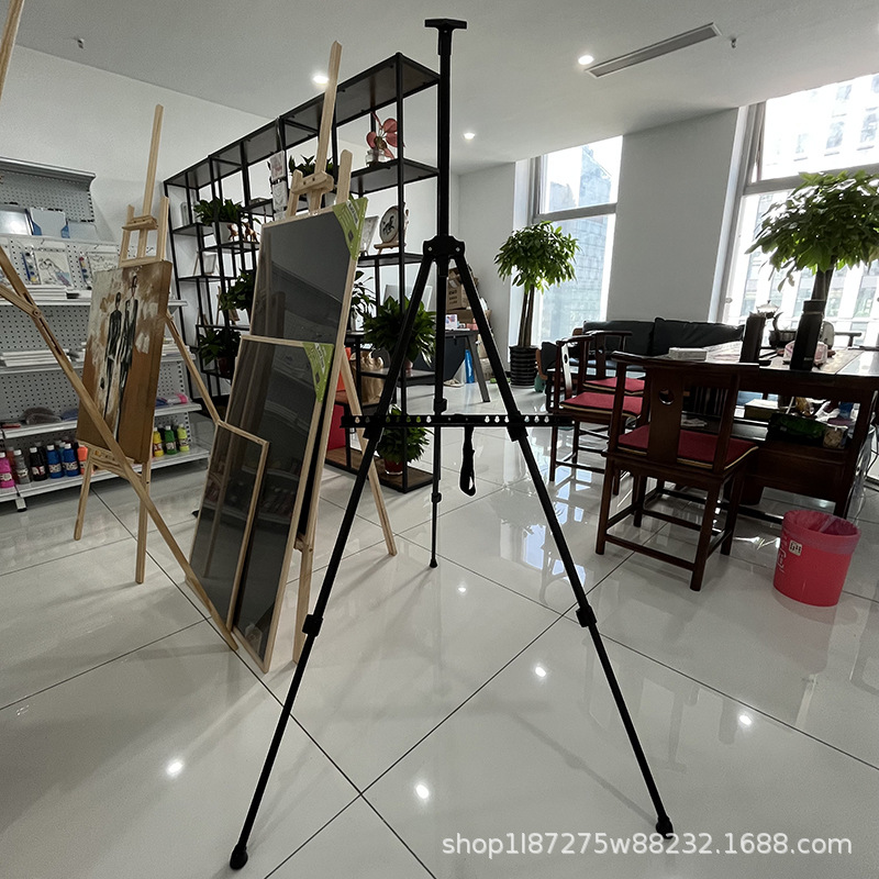 金属画架铁/铝合金便携折叠伸缩式多功能支架户外绘画metal easel