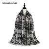 MEANBEAUTY camouflage Satin printing pattern 22 Autumn and winter new pattern lady scarf Shawl temperament Versatile