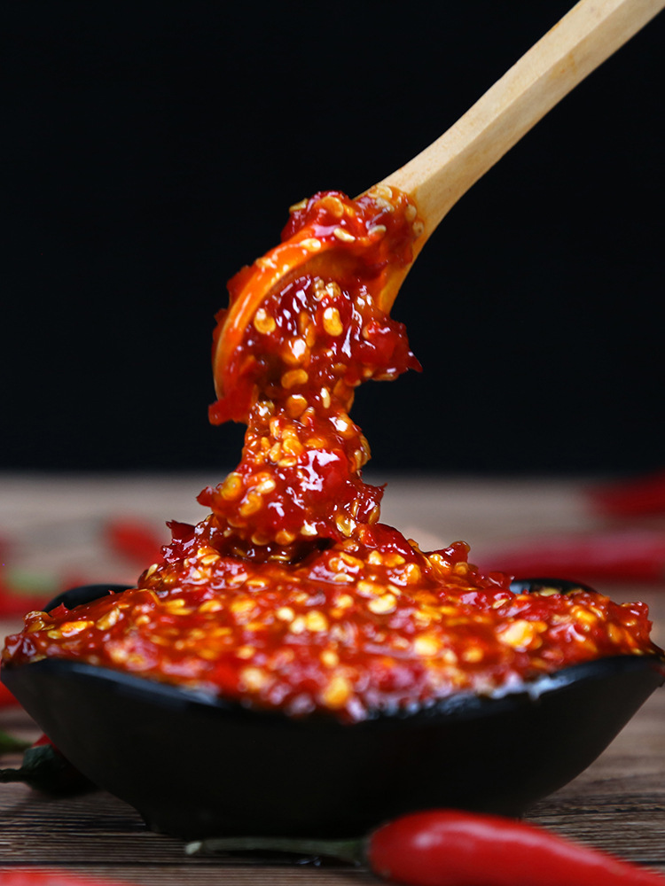 手工农家谢瑞真辣椒酱超特辣下饭菜拌饭酱香辣王爆辣蒜蓉鲜剁椒酱