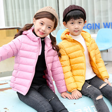 2022年男女中大童羽绒棉服轻薄款韩版冬装儿童外套洋气时尚亲子装