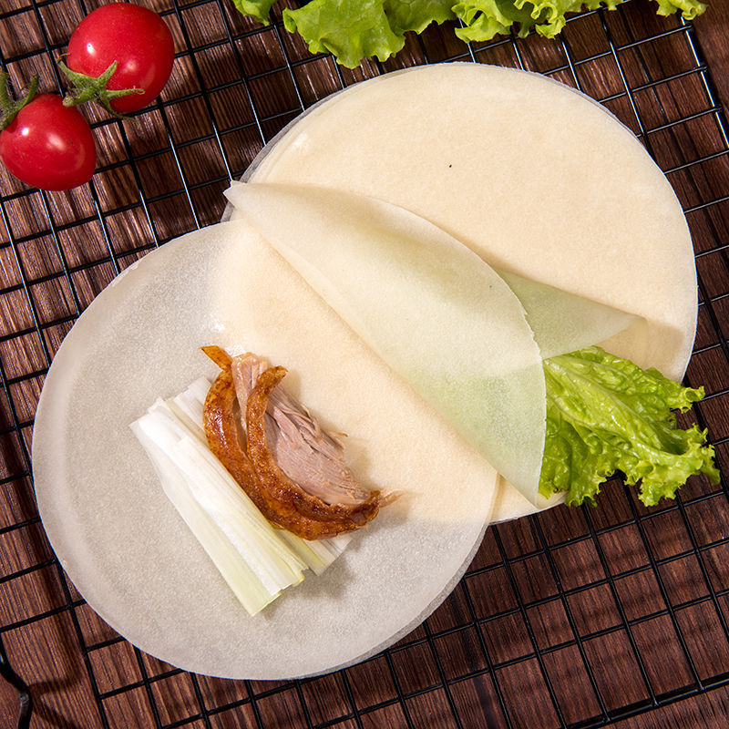 北京烤鸭饼皮荷叶饼春饼皮烤鸭面皮京酱肉丝饼手工面饼卷饼小薄饼