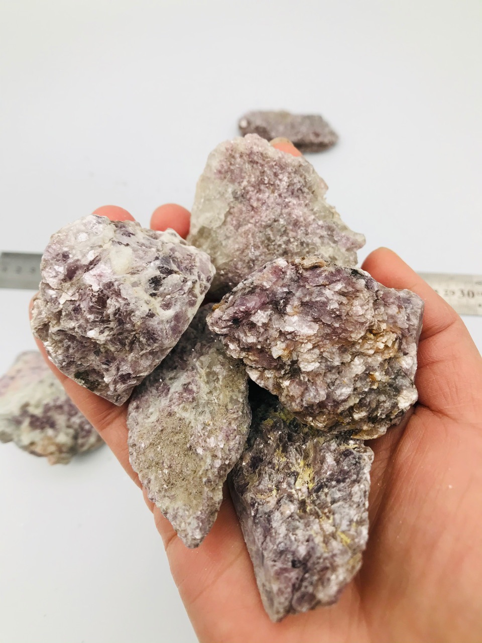 天然石 锂云母原石矿物教学教材矿物标本批发零售