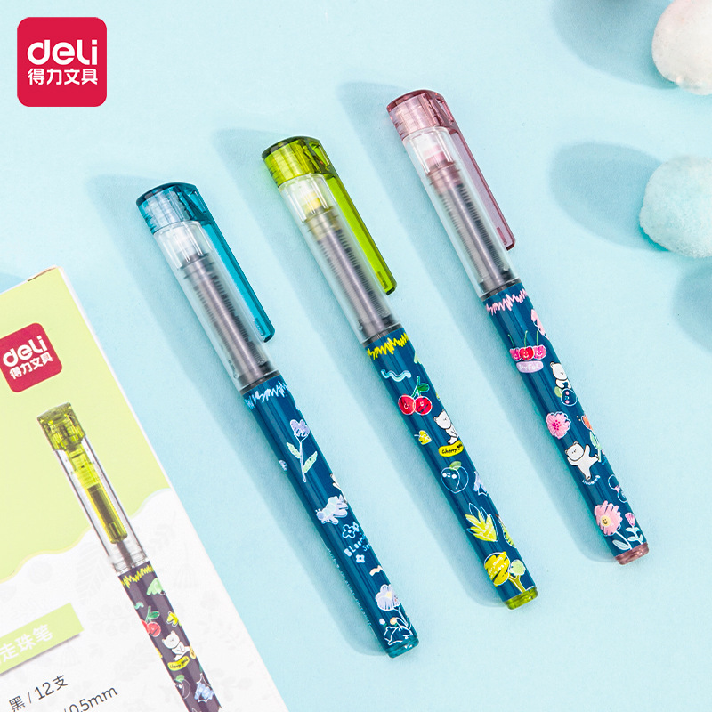 得力s850直液式走珠笔.